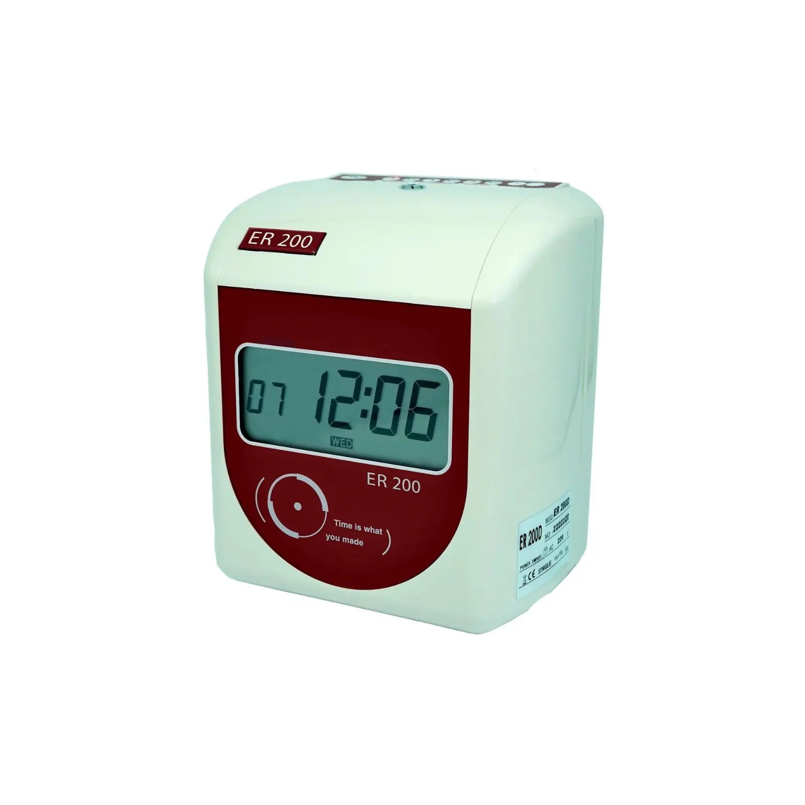Elektronisches Stempeluhr Mit 50 Stück Zeitkarten, LCD-Anzeige