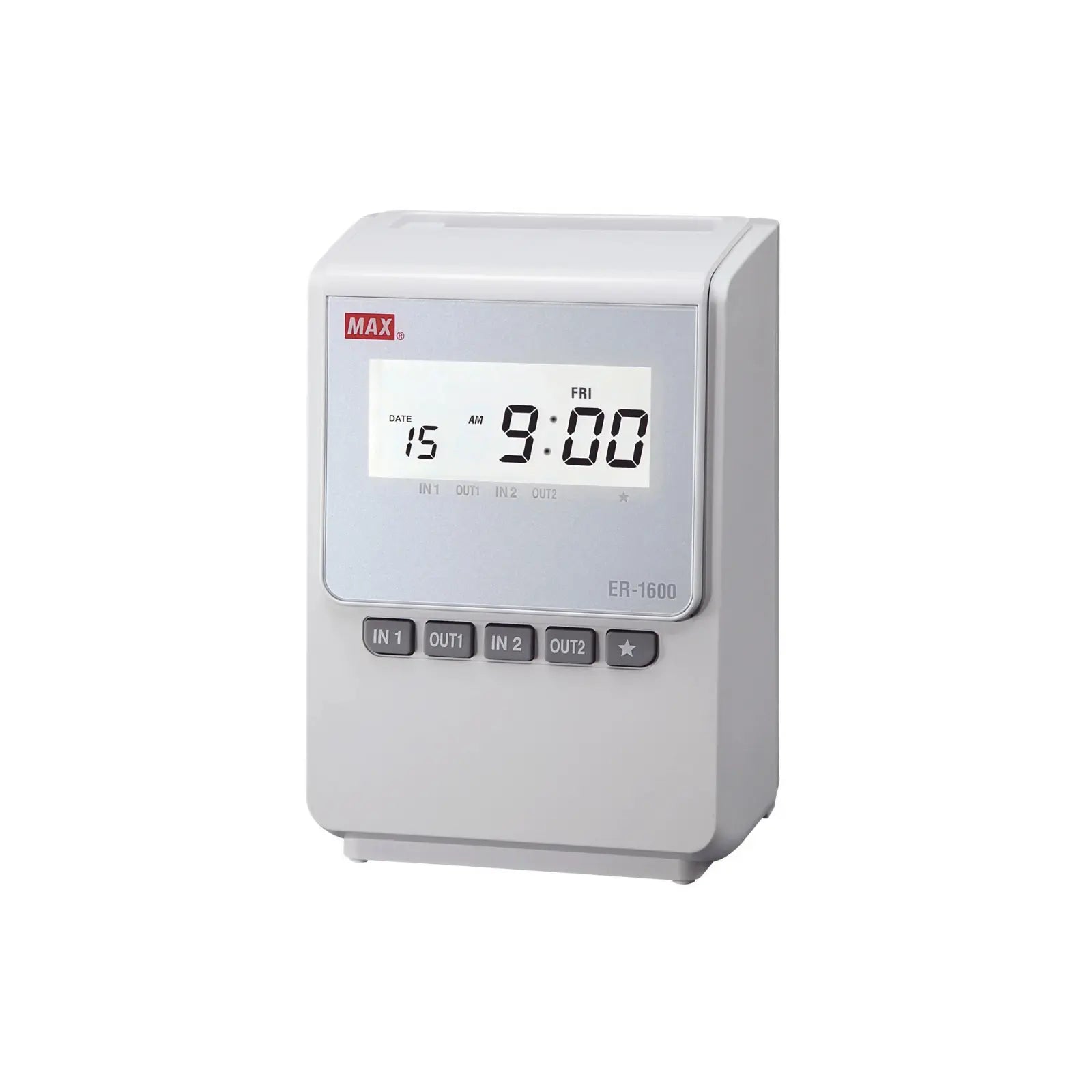 Stempeluhr MAX ER-1600 rechnende Stempeluhr mit Tagesumme