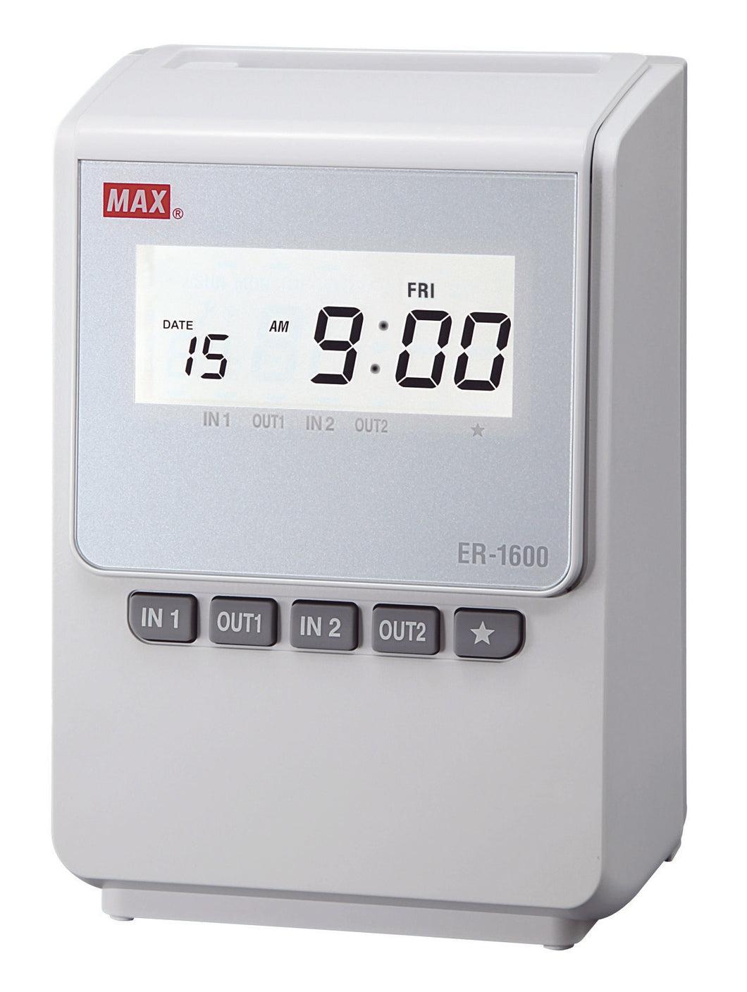 Stempeluhr MAX ER-1600 rechnende Stempeluhr mit Tagesumme