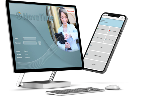 NovaTime Mobile Terminal App, Zeiterfassung